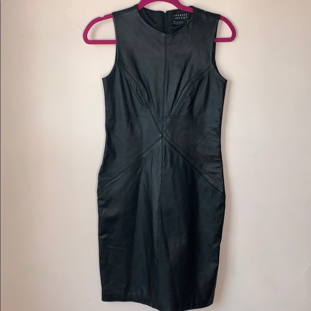 Spenser Jeremy Leather Dress - Size 2